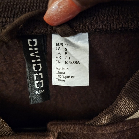 Divided Brown and Cream Varsity Jacket Classic Collegiate Style - Picture 5 of 13